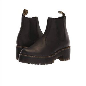 Dr. Martens Black Rometty Platform Chelsea boots